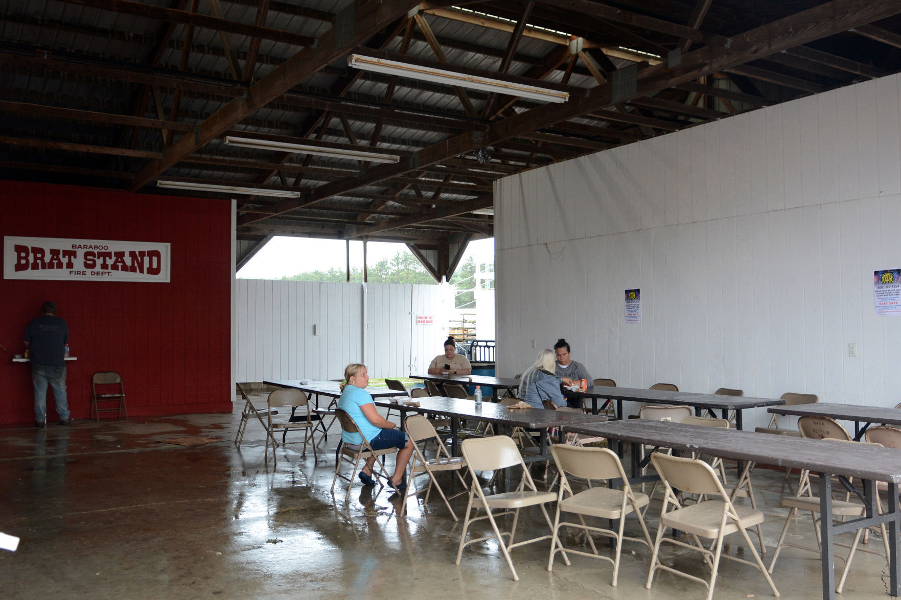 Storm damage at Sauk County Fair